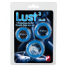 You2Toys Lot de 3 cockrings Lust Bleus